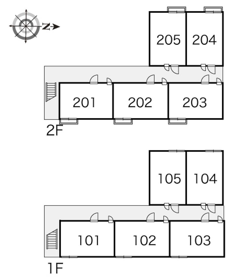 レオパレスＭＡＲＣＨⅡ 間取配置図
