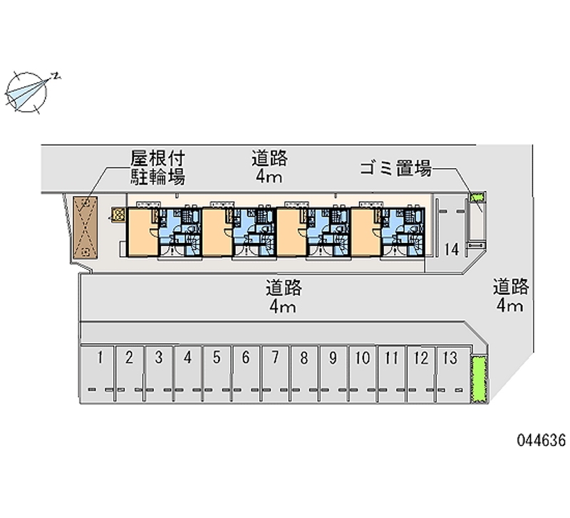 44636 bãi đậu xe hàng tháng