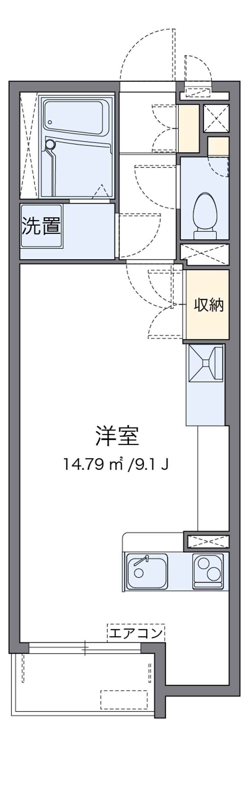 ミランダ西秋井 間取図