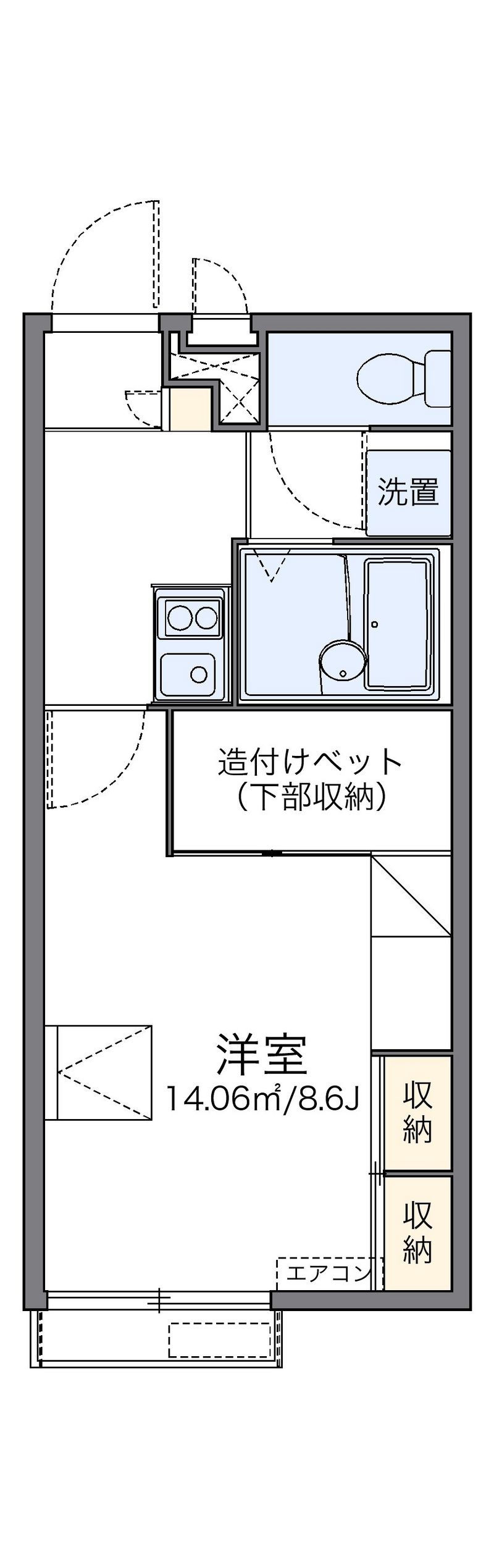 レオパレスエスペランサ 間取図
