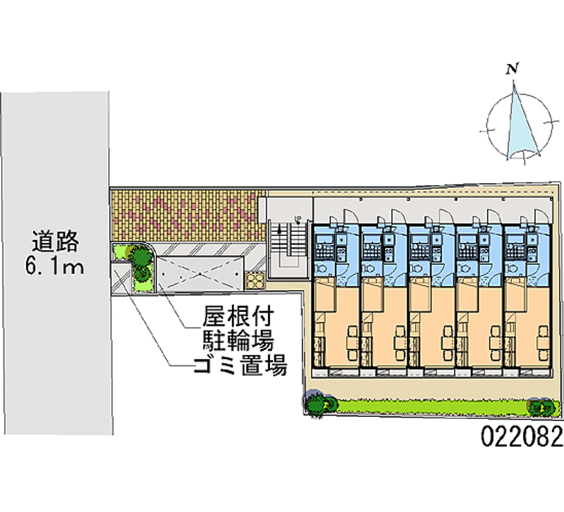 レオパレス永代町ヤシロ 区画図