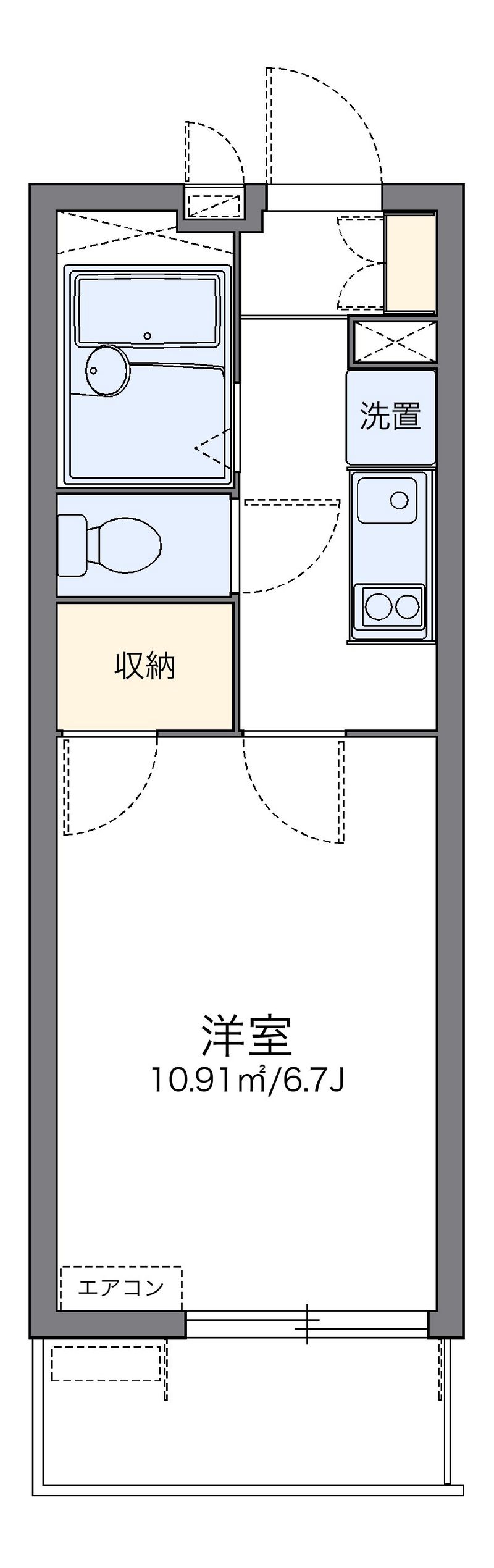 レオパレスラグレージュ 間取図