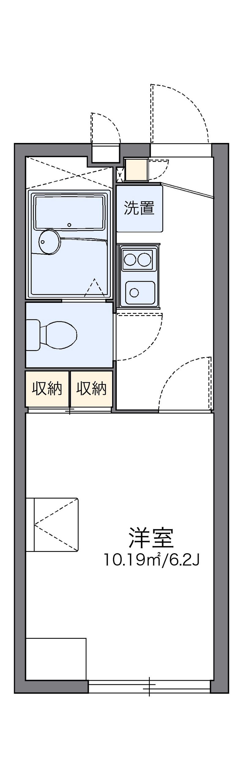 レオパレスクレセント本郷Ⅲ 間取図