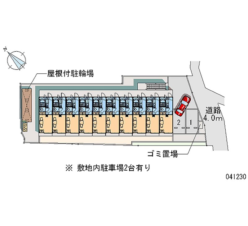 レオパレス寺台ロフト 区画図