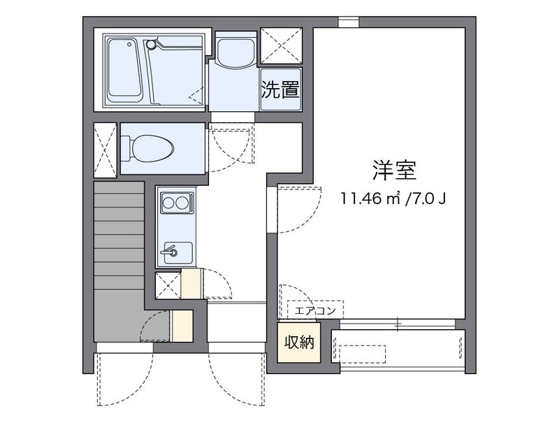 クレイノのぞみ西ヶ原 間取図