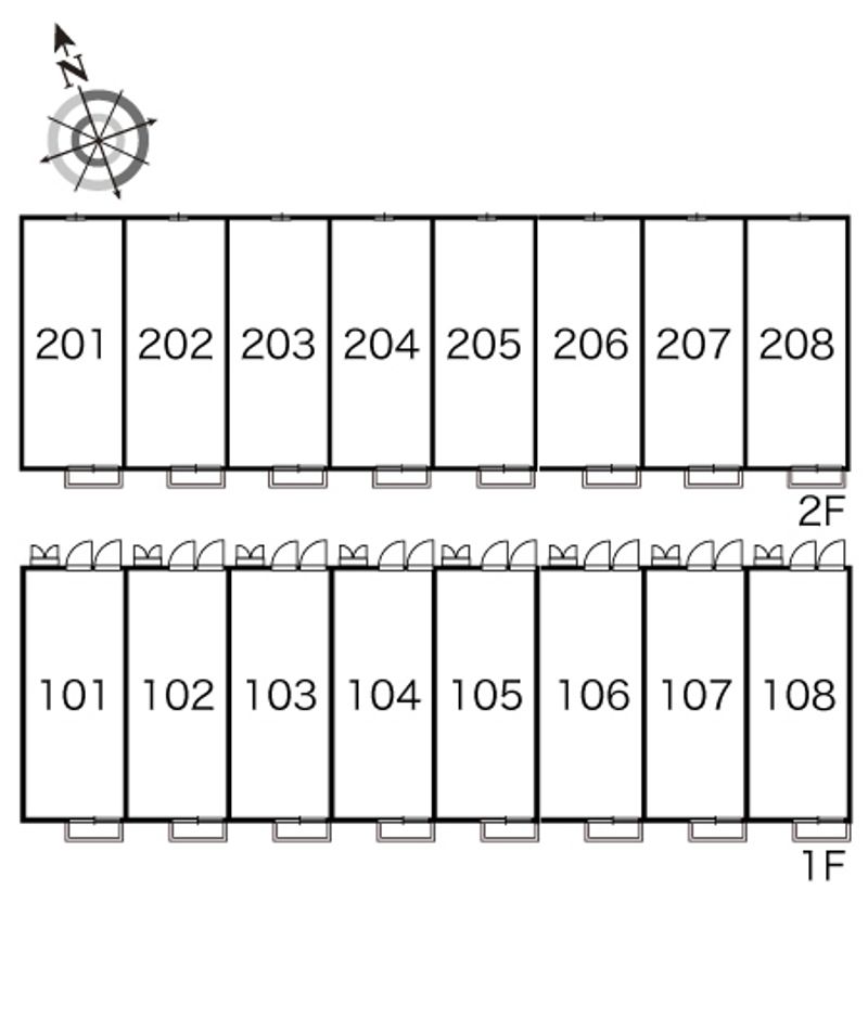 レオパレススペース　メイ 間取配置図