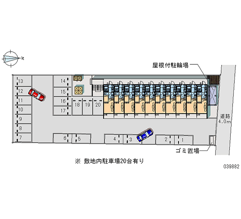 レオパレスフォレステール　千代 月極駐車場