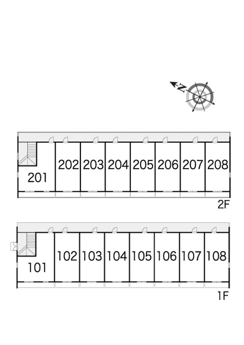 レオパレスゴールド舞 間取配置図
