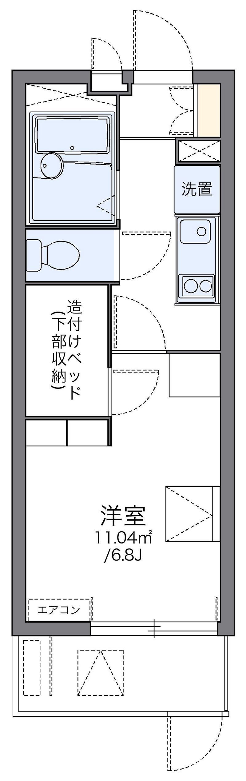レオパレスＬＥＢＥＮ京橋 間取図