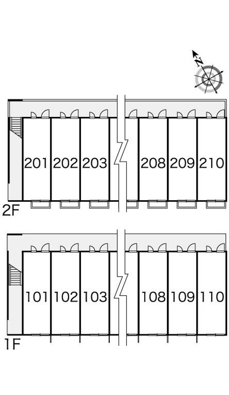 レオパレスプレジール 間取配置図