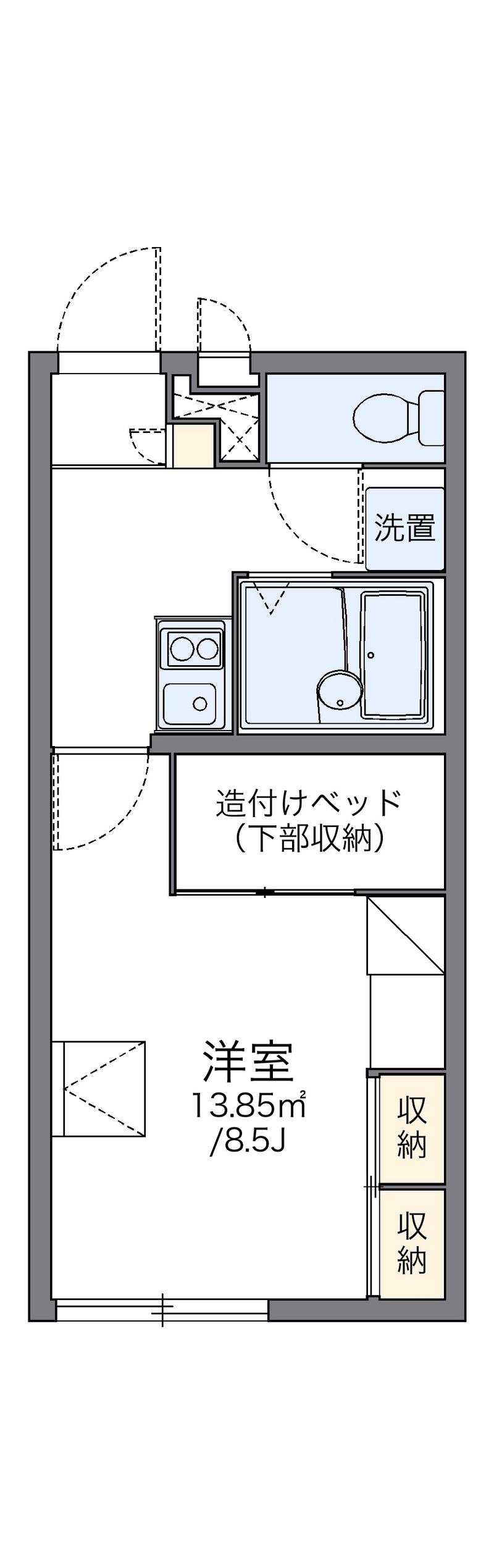 レオパレスエスペランサ 間取図