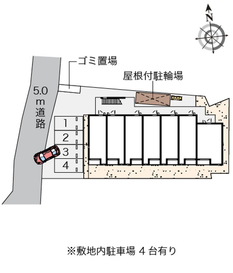 ミランダ光彩ＥＡＳＴ 駐車場