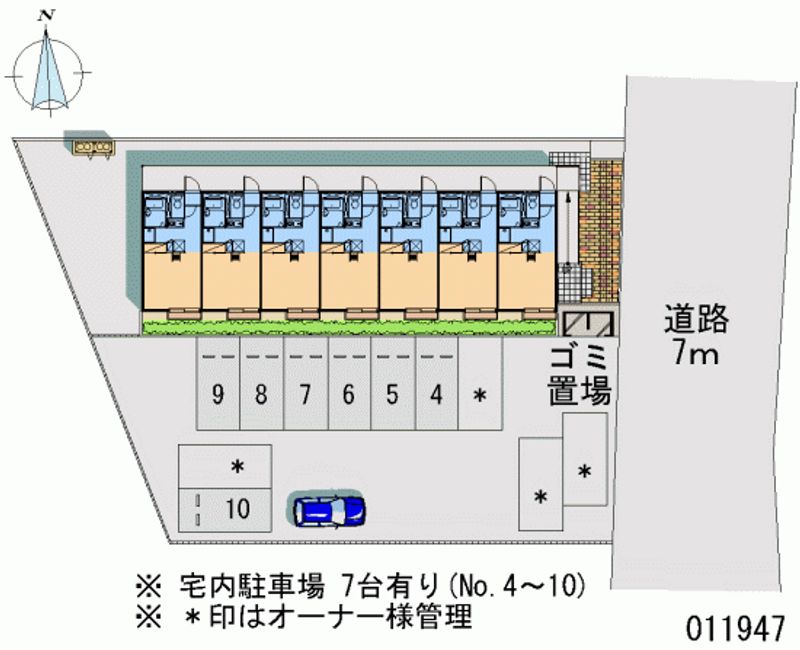 レオパレス城南Ⅱ 区画図
