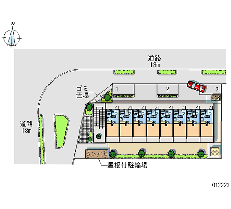 12223 Monthly parking lot