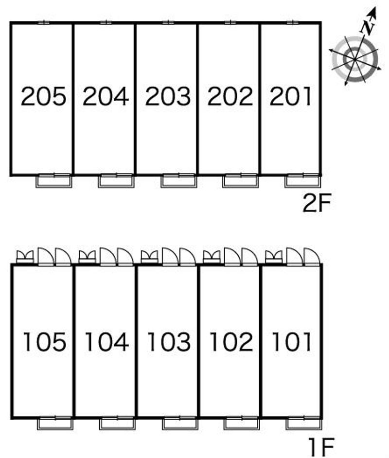 レオパレスオリーブハウスⅡ 間取配置図