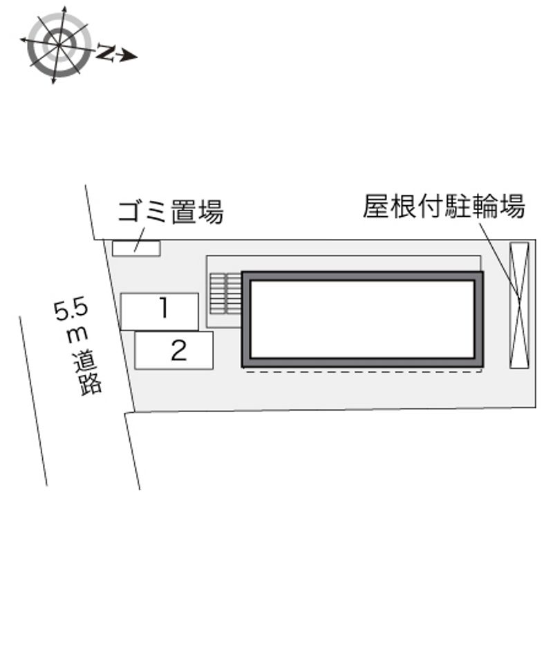 レオパレス紅葉 配置図