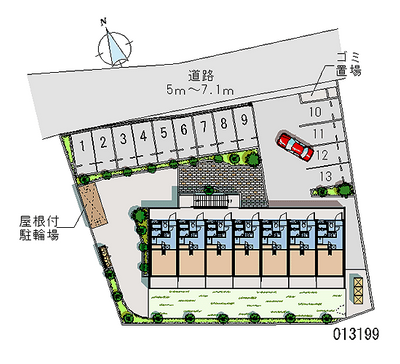 13199 Monthly parking lot