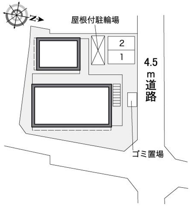 レオパレス元橋本Ⅰ 配置図