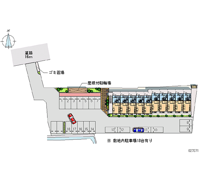 レオパレス八女 月極駐車場