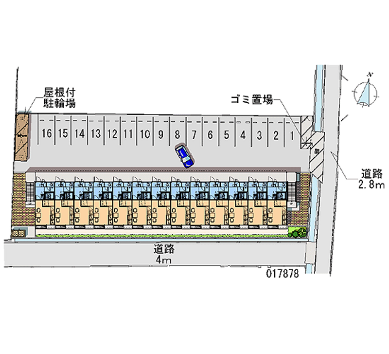 レオパレスＪ 月極駐車場