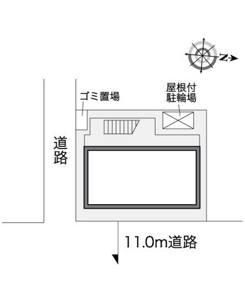レオパレス麻溝台ハイム 配置図