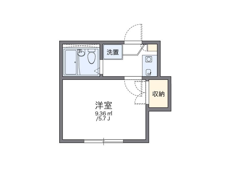 レオパレスデルニエ 間取図