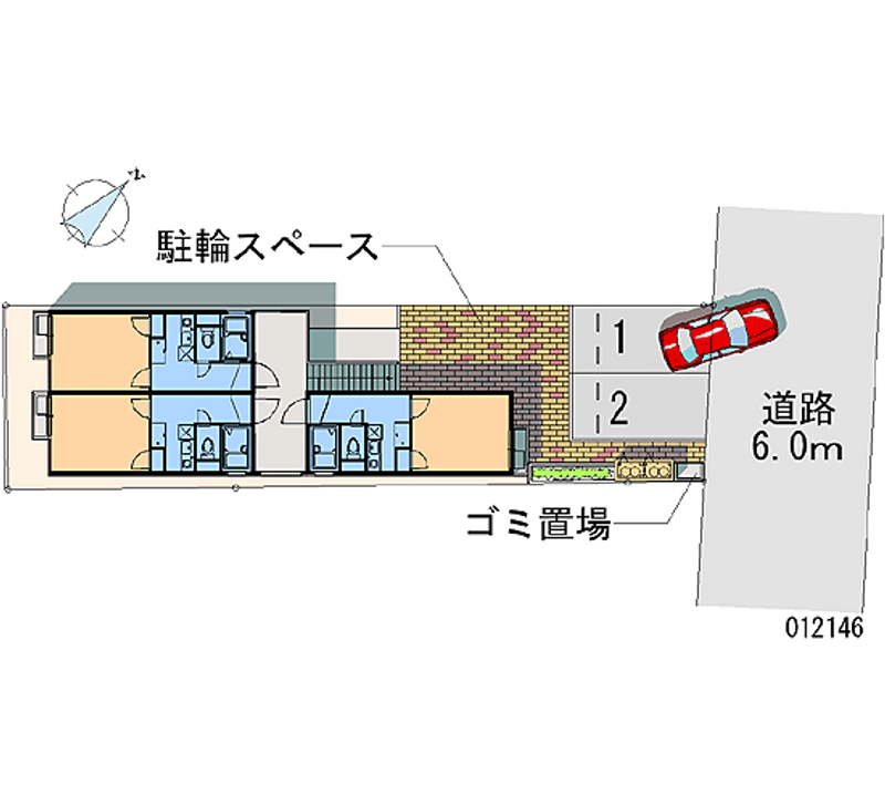 レオパレスｌｅｃｈｏｃｏｌａｔ 区画図