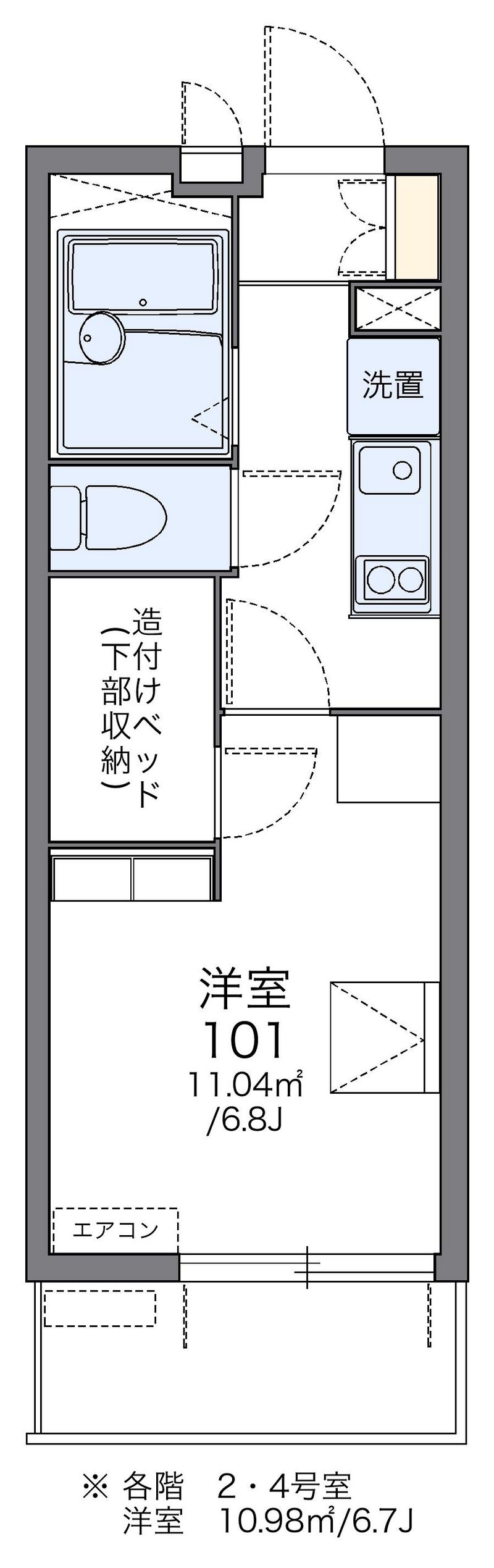 レオパレスＣｒｅｓｃｅｎｔ 間取図