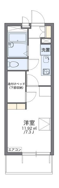 レオパレスヴェルーガ 間取り図