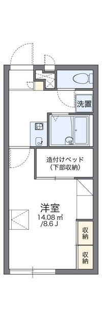 レオパレスアリエスニヤ 間取り図