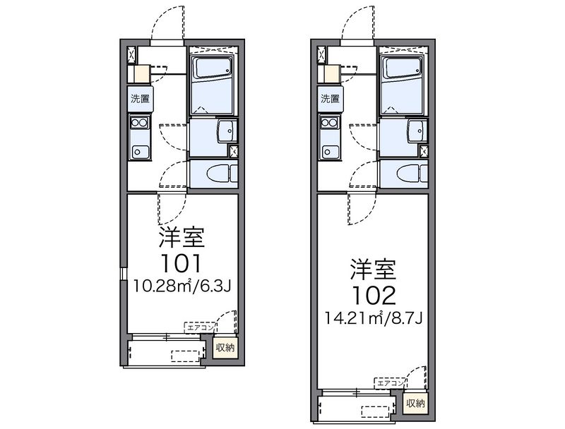 レオネクストディアコート北本 間取図