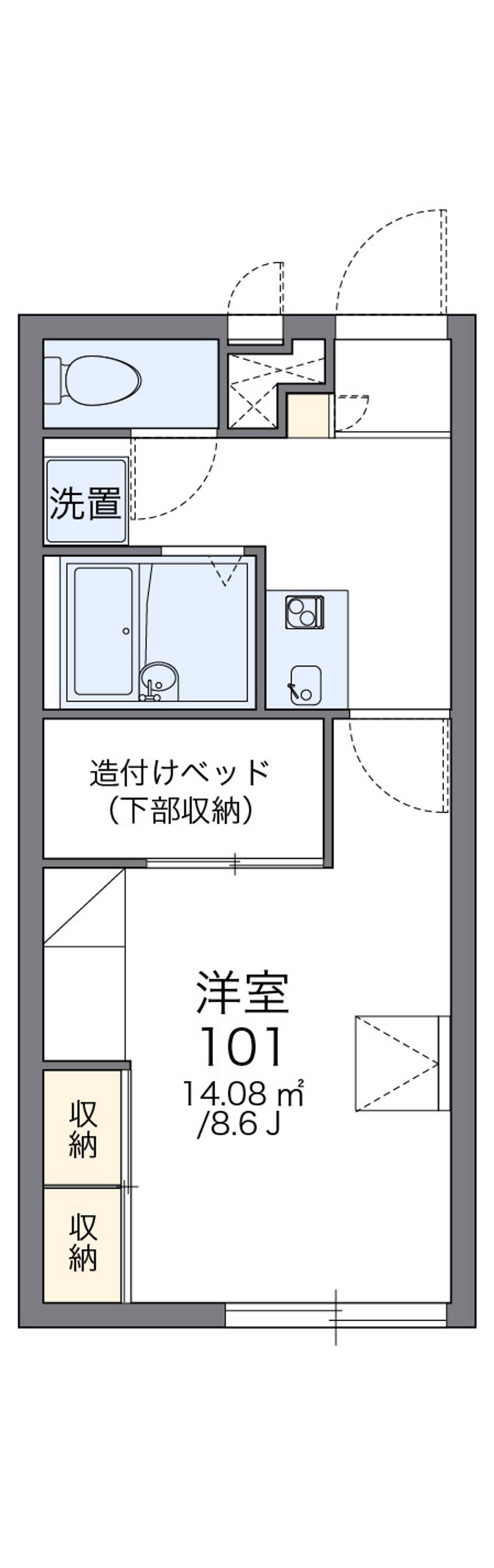 レオパレスパストラルＡ 間取図