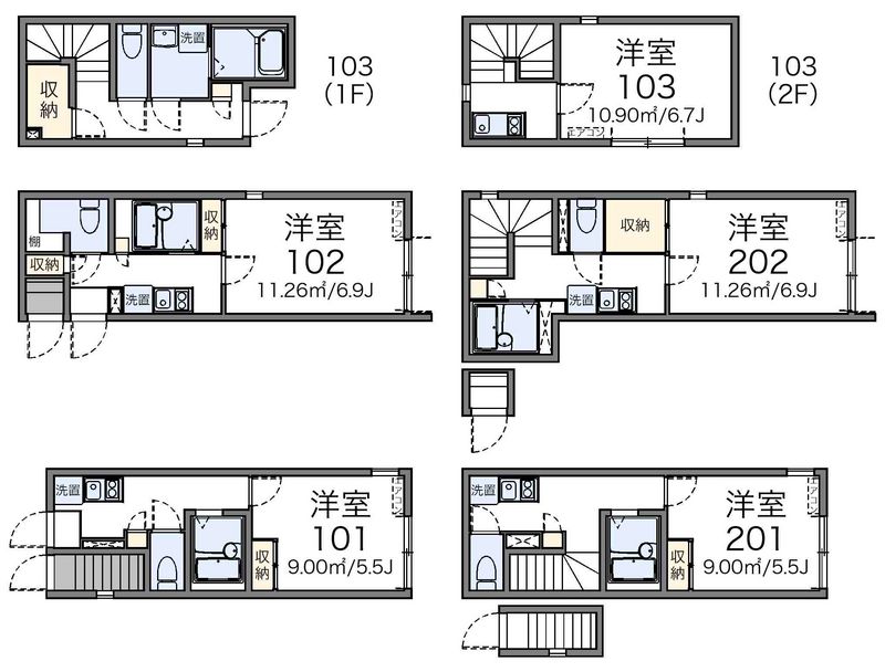 レオネクストリーブス武蔵小山 間取図