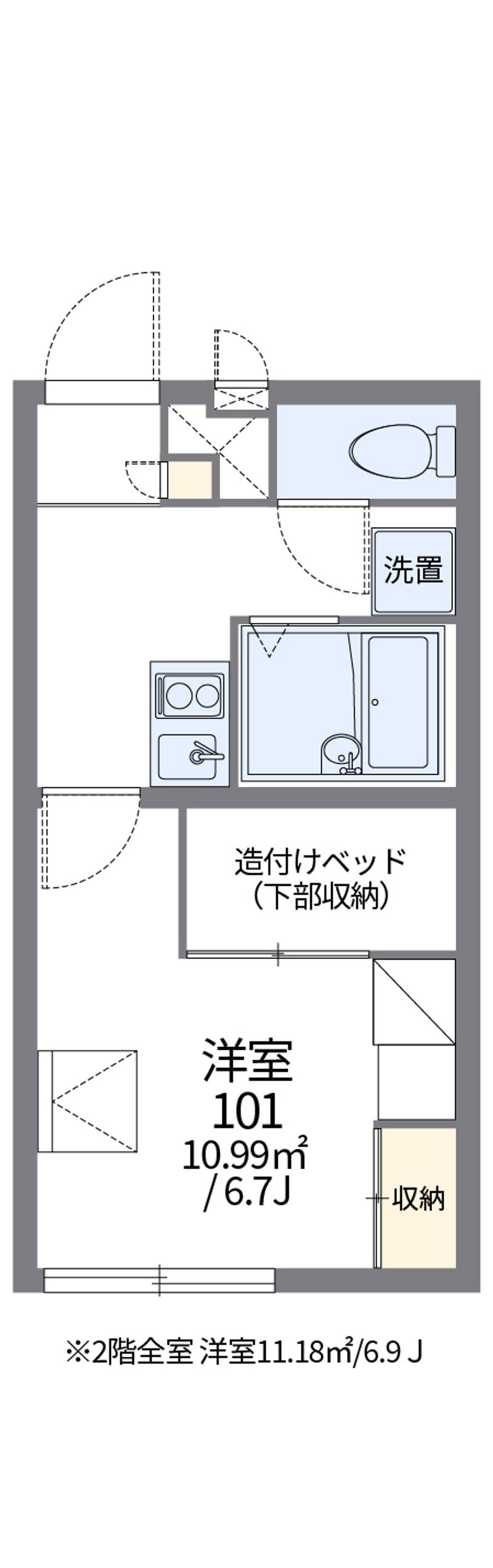 レオパレス西賀茂 間取図