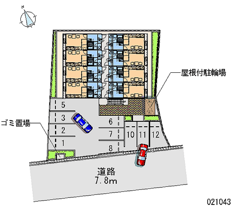 レオパレスＨａＲＵⅡ 月極駐車場