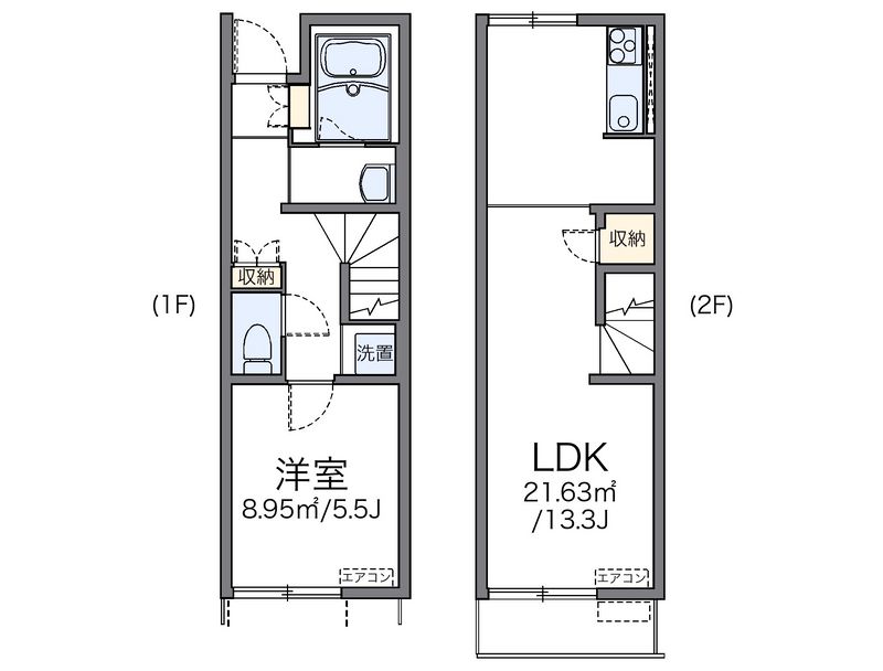レオネクスト桃の木 間取図