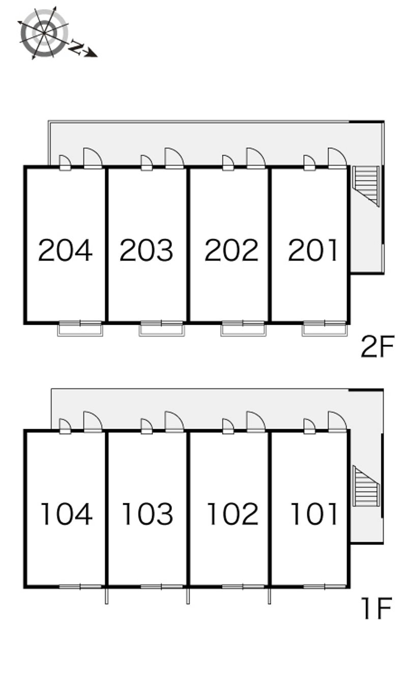 レオパレスけやき 間取り配置図