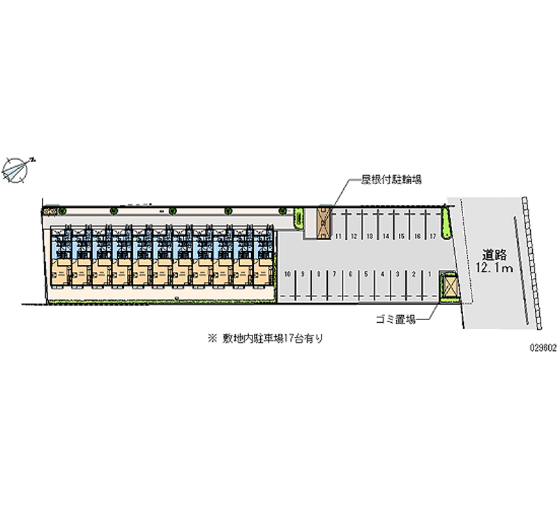 レオパレスリバーサイド 月極駐車場