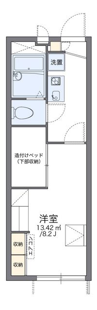 レオパレスドミール小倉 間取り図