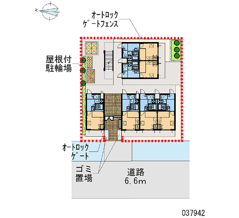 レオパレスＭＩＭＵＲＡ 区画図