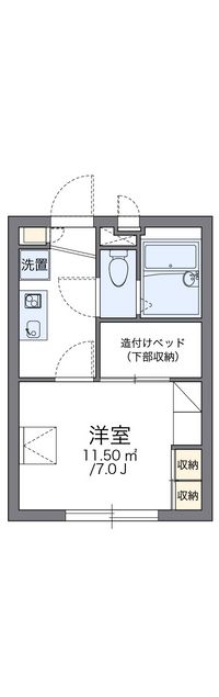 レオパレス御本丸弐番館 間取り図