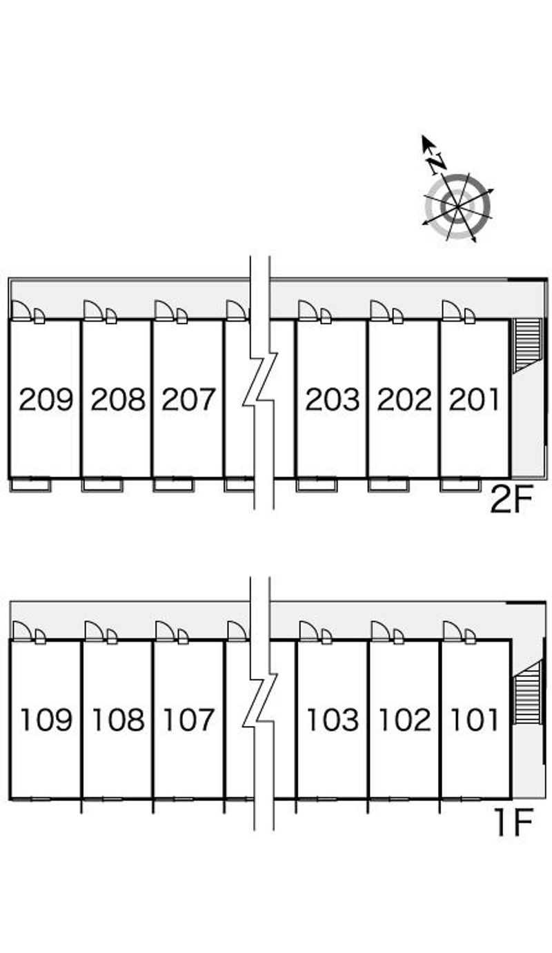 レオパレス結 間取配置図