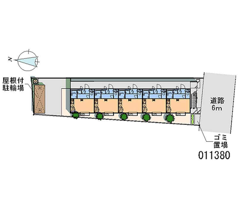 レオパレスレヴェルベールⅡ 区画図