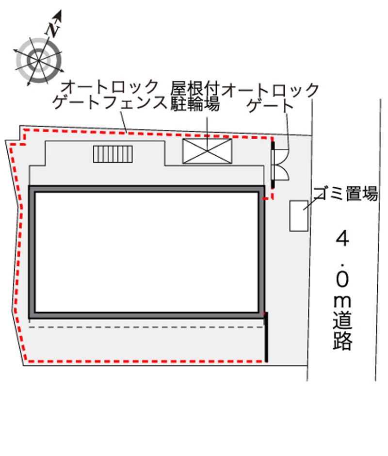 レオパレスエイムフル北千住 配置図