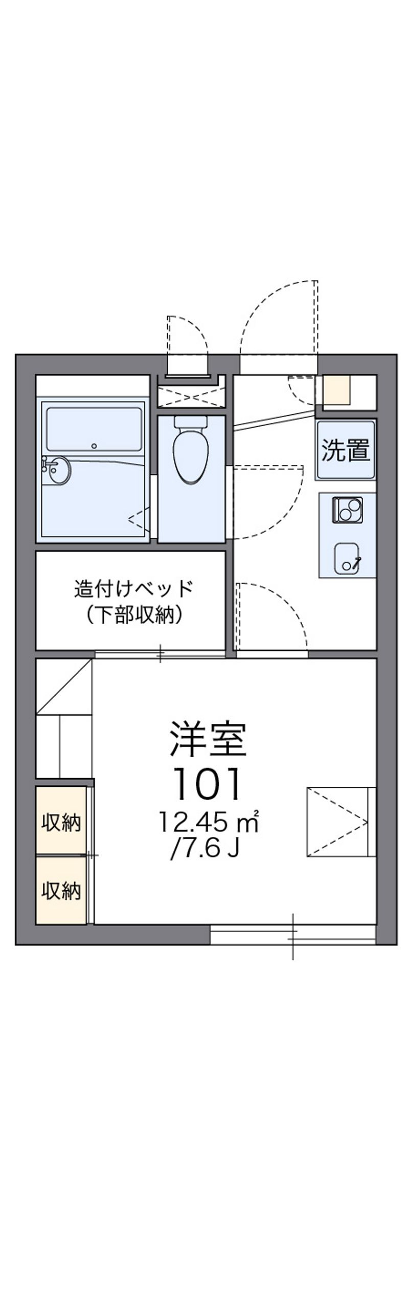 レオパレス車藤 間取図