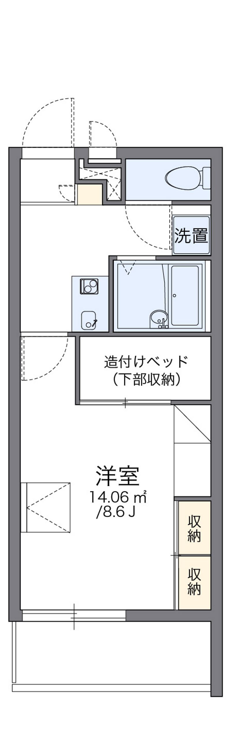 レオパレスポセイドン 間取図