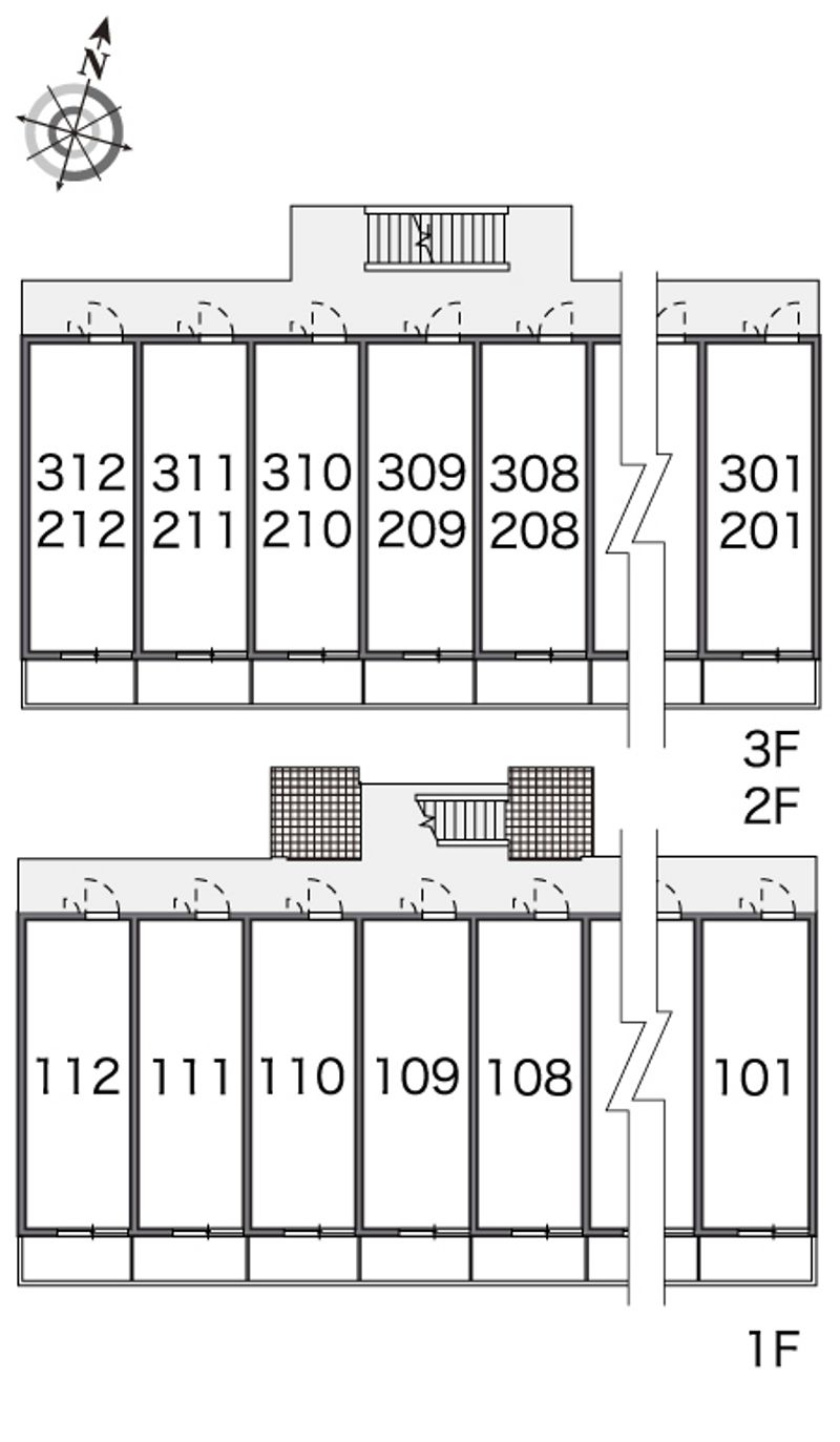 レオパレスヴィクトワール 間取配置図