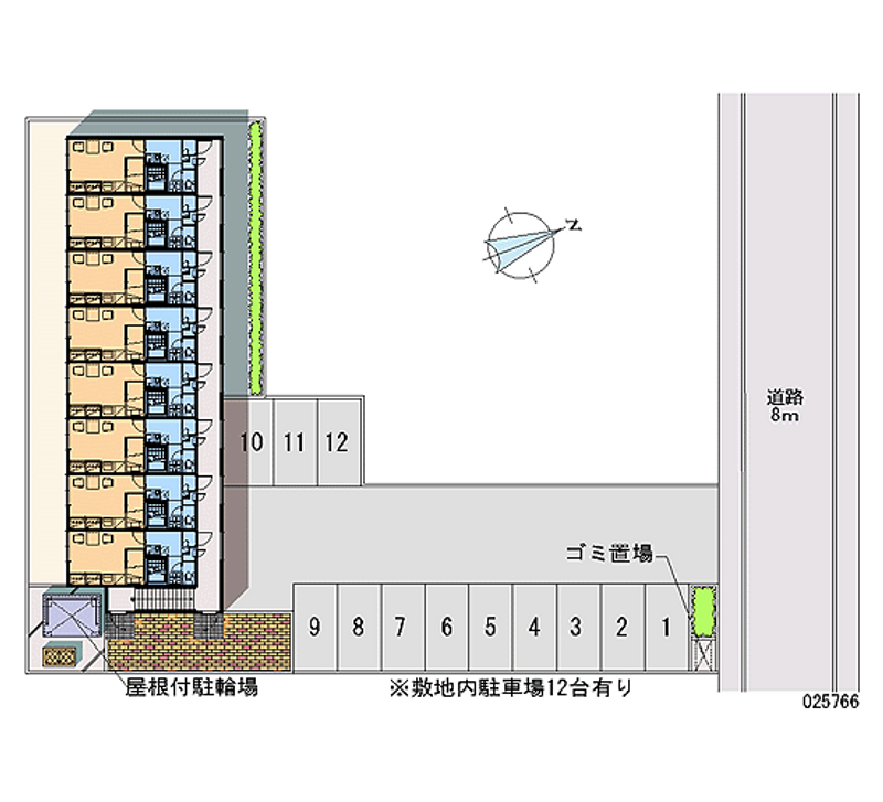 レオパレスＳＴＳ北郷 月極駐車場