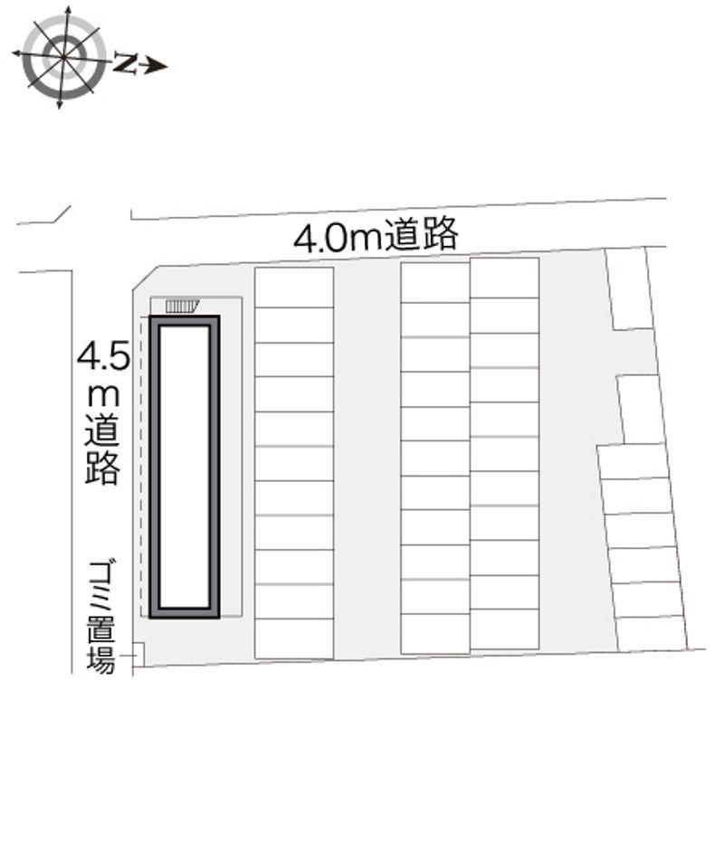 レオパレス江北 配置図