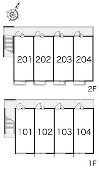 leopalace Atrio Yahagi 户型布局图